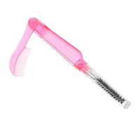 NULYLU Foldable Mascara Applicator and Eyebrow Brush with Red Case, Reusable Eyelash Comb Separator for Lash Grooming and Cosmetic Use in Travel
