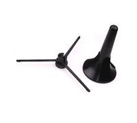 NULYLU Foldable Metal Bracket Trumpet Tripod Stand with Black Felt Lining and Three-leg Support, for Musicians and Rehearsals