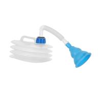 NULYLU Foldable Portable Urinal for Men Women and Lightweight Reusable Travel Urinal Bottle with Funnel and Folding Hose Compact Car Bedpan for Camping Emergency Road Trips Outdoor Use