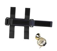 NULYLU French Horn Hand Grip Strap Pu Leather Skid Accessory for Comfortable Performance Non- Horn Guard Convenient Hook Closure
