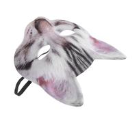 NULYLU Fun Half Eyes Cat Face Design Made of Eva and Fabric, Unisex Practical Blue for Costume Masquerade Balls and Halloween Parties