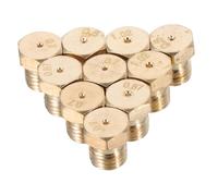NULYLU Gas Stove Brass Nozzle 10pcs Set Universal Replacement for Household and Restaurant Burners Sturdy Easy Maintenance Broad Use