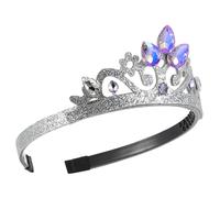 NULYLU Girl Crystal Crown Headband Glittering Hair Decor for Parties Birthdays Special Occasions Eye Catching Princess Tiara with Elegant Design Crown Accessory