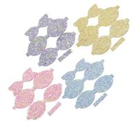 NULYLU Glow-In-The-Dark Sequin Bow Hair Clip Accessories Glitter Fabric Sheets for ’S Birthday Hair Pin Bow Making and Decorative Crafting