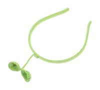 NULYLU Green Bean Sprouts Crochet Headband Made of Woolen Yarn with Elastic Fit and Versatile Styling, for Weddings and Special Occasions Party Headpiece