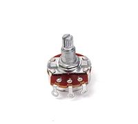 NULYLU Guitar Potentiometer A500k Metal Long Curved Shaft Volume Potentiometer Solder Lugs for Electric Guitar Easy to Install