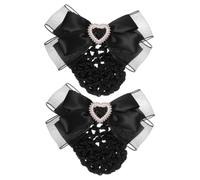 NULYLU Hair Bun Net Cover Hair Clips for Women Professional Hairpin Accessory Hairnets for Dance Buns
