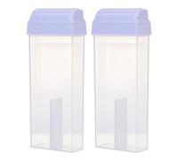 NULYLU Hair Removal Wax Bottle 5.71 Inch Refillable Plastic Leakproof Container with Travel Size for Home and Professional Use Random Color