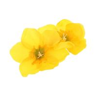 NULYLU Hair, Women Daffodil Floral for Yellow Plastic Elegant Hairpin Secure Accessory with Side Clip for Chinese Traditional Headdress and Hanfu Styling