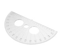 NULYLU Half Circle Plastic Protractor for Angle Measurement with 0 to 180 Degrees Scale, Small Sturdy Protractor Suitable for Drawing and School Geometry Use