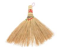 NULYLU Hand Broom Small Handheld Broom Sorghum Traditional Vintage Comfortable Grip for Kitchen Counters Desktops Elderly Users Families
