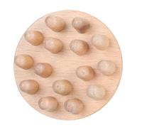 NULYLU Handheld Beech Wood Massage Comb for Scalp Comfortable Design and Natural Shapes, Smooth Lines for Home and Travel Use, Effective Acupuncture Massager that Will Not Damage the Head