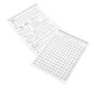 NULYLU Harp Chord Diagram for Beginners Paper Chord Chart Posters for Music Theory Learning