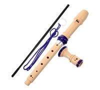 NULYLU High Pitch Soprano Recorder for Kids 8-Hole Beginners Flute Instrument Cleaning Kit German Fingering Music Recorder for Children for School and Home Practice