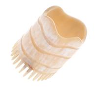 NULYLU Horn Fine Teeth Hair Shampoo Brush Scalp Massage Brush Smooth Sanding Mellow Handle Round Shape Safe Design for Hair Cleansing and Relaxation Assorted Style