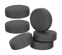 NULYLU Ice Hockey Practice Pucks Rubber and Pvc Material 6pcs Matte Black Designed to Reaction Speed and Reduce Rebound for Training for Indoor Skating Drills and Players