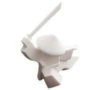 NULYLU Incense Stick Burner Ceramic Samurai 5 Inch with Chinese Knight Ornament for Kitchen and Meditation Spaces