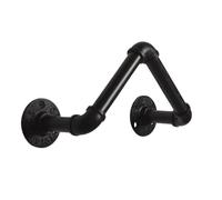 NULYLU Industrial Construction Plumbing American Retro Sturdy and Vintage with or Iron Shelf Bracket Red Storage Style, Shelving Needs Wine Cafe Bar