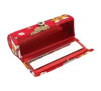 NULYLU Japanese Style Lipstick Case with Mirror Portable Lipstick Holder for Women present for Travel Hiking and Parties Design for
