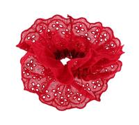 NULYLU Jumbo Red Floral Lace Headbands Oversized Hair Bands Elastic Ties for Women Girls Fashion Hair Accessories for Valentines Day Party