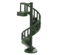 NULYLU Jumping Spider Enclosure Accessory Spiral Stairs with Magnetic Mount Multilevel Climbing Ledges for Realistic Habitat Decoration Green Climbing for Jumping Spider Tank