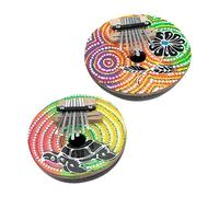 NULYLU Kalimba Mini Thumb Piano Cokernut Shell Ethereal Sound for Beginners Advanced Players for Friends Family Portable Design for Easy Carrying