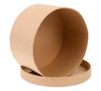 NULYLU Kraft Paper Cake Box 14x7.5cm with Smooth Surface for Convenient Storage of Pastries and Cupcakes, Khaki Sweet Paper Container for Birthday and Celebration