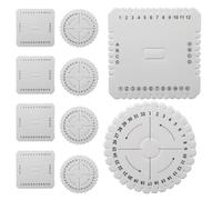 NULYLU Kumihimo Braiding Disk Set and Square Eva Foam Boards for Efficient DIY Bracelet Making, Beginner Friendly Crafting Tool for Creative Fun at Home the Go