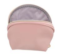 NULYLU Leather Makeup Bag Compact PU Leather Cosmetic Pouch for Travel Gym Daily Use Versatile Zipper Organizer for Lipsticks Toiletries Stylish Functional Design for Women