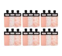 NULYLU Liquid Leak Proof Containers Travel Refillable 18pcs 90ml Squeeze Pouches with Compact Capacity and Self Standing Spout Pouch Design for Toiletries for Storing Cosmetics