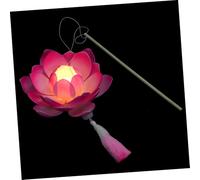NULYLU Luminous Lotus Lamp Portable LED Light for Party Handheld Lotus Shape Light Blessing for Festive Occasions and Photo Sessions