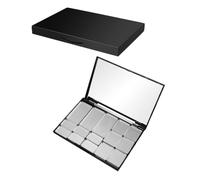 NULYLU Magnetic DIY Eyeshadow Palette Set 2pcs Empty Makeup Container with Mirror Versatile Magnetic Makeup Storage for Eyeshadow Blush and Powder for Crafting and Organizing