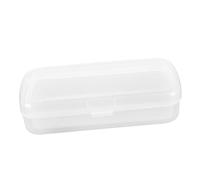 NULYLU Manicure Tool Sterilizer Box with Draining Cleaning Tray for Nail Clippers and Art Tools Transparent Storage Case for Home and Professional Use