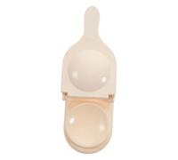 NULYLU Manual Dumpling Maker Press Mold Beige Dough Presser with Ergonomic Handle for Easy Dumpling Wrapper Making Simple Operation Kitchen Tool for Home Cooking and Family Fun