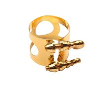 NULYLU Metal Double Threaded Eb Alto Saxophone Mouthpiece Clip Fastener Golden Screws for Compatibility for Saxophone Sound Quality and Flexibility
