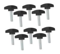 NULYLU Microphone Clamp Screws with Carbon Steel and Pp Material Adjustable Mic Stand Clamp Screws 10pcs Easy to Install and Remove for Mic Stand Clip for Live Sound and Stage Use