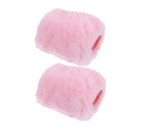 NULYLU Microphone Windshield Covers with Noise Reduction and Protection Pink Artificial Wool 2pcs for Mk4 and Mk8 Compatible Microphones for Office and Stage Performance