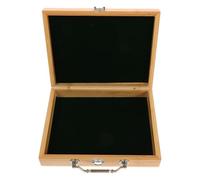 NULYLU Mini Mahjong Box Wooden Case Portable Design Vintage Wood Tile Box Multifunctional Use Elegant Storage for Mahjong Tiles at Parties and Gatherings