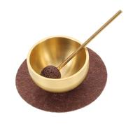 NULYLU Mini Singing Bowl Sound Bowl with Mallet and Cushion Metal Felt for Heart Chakra Balance Sound Therapy Home Use Meditation