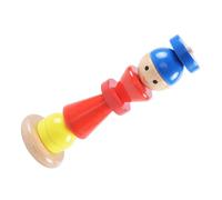 NULYLU Montessori Wooden Sensory Stacking Blocks for Shape Matching Puzzle for Early Childhood Learning Fine Motor Skills Development and Cognitive Recognition