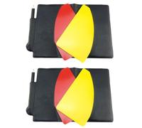 NULYLU Multi-Function Soccer Referee Cards 2 Sets Pen Holder Portable Wallet for Football Match Officials
