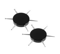 NULYLU Multi-Functional Nail Dotting Tools 2Pcs Stainless Steel with Acrylic Handles for Home Manicure and Salon Nail Design