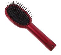 NULYLU Multifunctional Red Hair Comb with Hidden Storage Box Portable Plastic Hair Brush Stash for Money and Accessories Compact Secret Styling Tool for Travel and Daily Use
