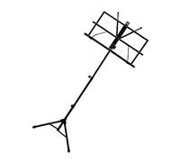 NULYLU Music Stand Carry Bag Portable Tripod Sheet Holder for Guitar Violin Guzheng and Piano for Easy Use