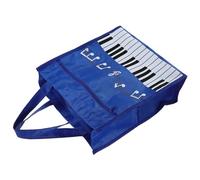 NULYLU Music Symbol Pouch Bag Women Girls Corduroy Tote Bag for Musical Books Large Capacity Portable Storage