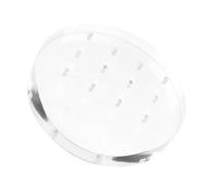 NULYLU Nail Grinding Bits Display Rack Easy to Apply with 12 Holes Acrylic Material and Open Design and Makes Storing Easier for Nail Use