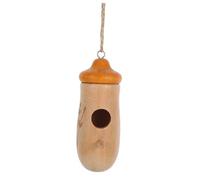 NULYLU Natural Wooden Birdhouse Nest for Hummingbirds Garden Decor Outdoor Hanging House