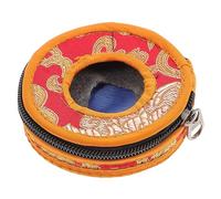 NULYLU Nepal Style Handmade Cotton Cloth Meditation Bell Storage Bag with Secure Storage Feature, Assorted Colour Soft Pouch Suitable for Tibetan Tingsha Bells and Finger Cymbals Color