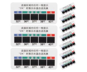 NULYLU Nose Solution Temperature Strips 10pcs Adhesive Patches for Measuring Nasal Wash Temperature Easy Application