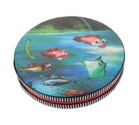 NULYLU Ocean Drum Musical Instrument for Toddlers with Beads, Round Educational Shaking Drum Producing Realistic Wave Sounds, Kids Music Instrument for Early Sound Therapy and Sensory Play